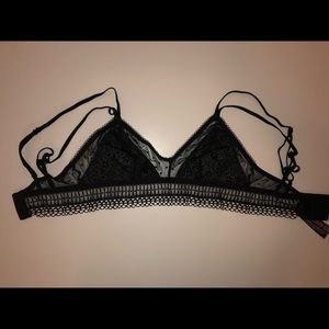 Brand new never work black lace bralette